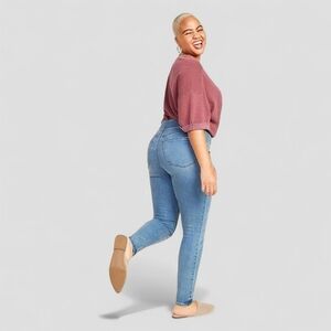 5️⃣ for 2️⃣5️⃣ Old Navy High Waist Rockstar Jeggings, Light Wash